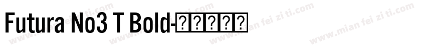 Futura No3 T Bold字体转换